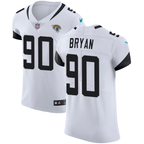 Nike Jaguars #90 Taven Bryan White Men's Stitched NFL Vapor Untouchable Elite Jersey - Click Image to Close